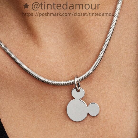 Pandora Disney Mickey Mouse Engravable Dangle Charm|Pendant - Picture 2 of 2
